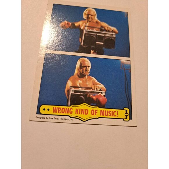 Vintage 1985 WWF Hulk Hogan Wrestling Trading Card #16 Topps WWE Championship - Picture 2 of 3